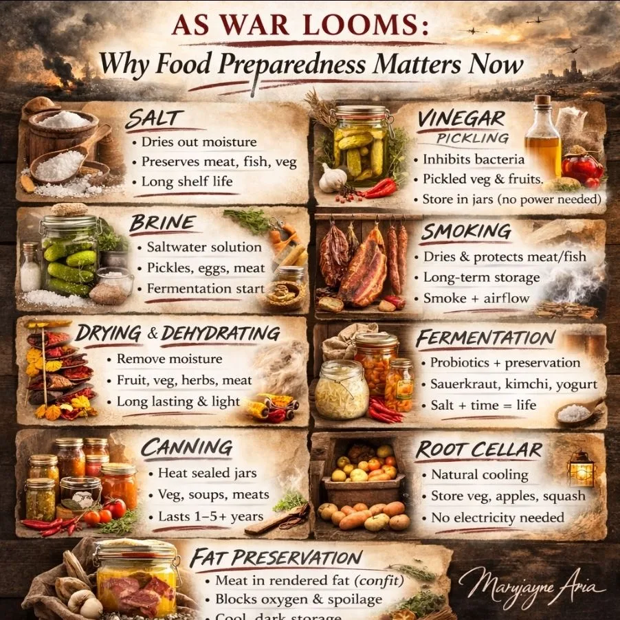 IF/WHEN WAR BECOMES Reality: WILL YOUR FOOD SUPPLY SURVIVE AND SUSTAIN YOUR NUTRICIONAL NEEDS?