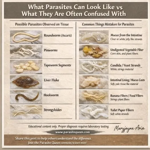 Parasites or Something Else? Why What You See on Tissue Paper Can Be Misleading.