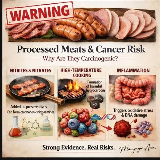 Ham, Bacon, Sausage, Pate and Deli meat are PROVEN to CAUSE CANCER.