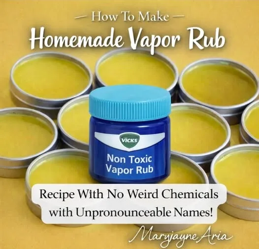 How To Make Homemade a Non toxic Vapor Rub: