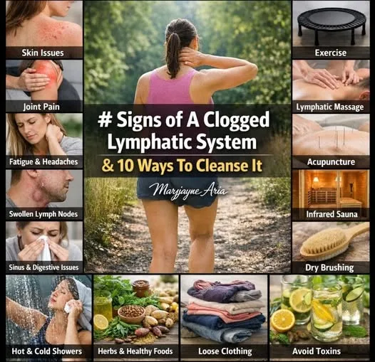 Signs of A Clogged Lymphatic System &amp; 10 Ways To Cleanse It.