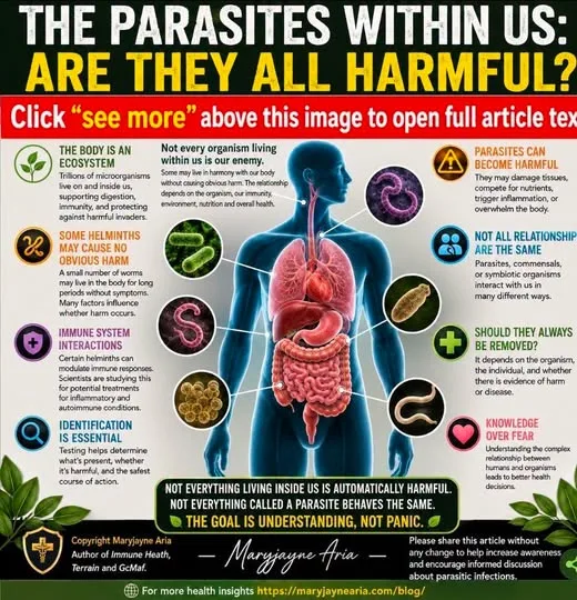 THE PARASITES WITHIN US: ARE THEY ALL HARMFUL?